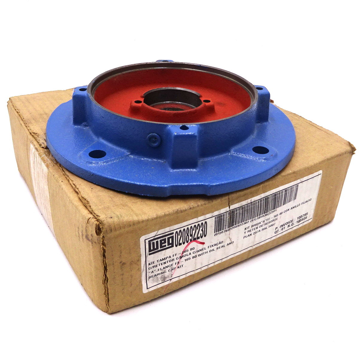 Flange 020892230 WEG FF165 80 With Oil Seal and Bearing Cap Kit Axxa